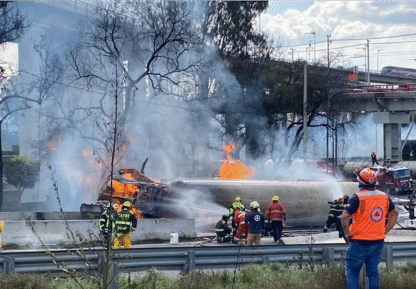 Explosión de pipa de gas en Puente de La Concordia deja 57 heridos, 19 graves