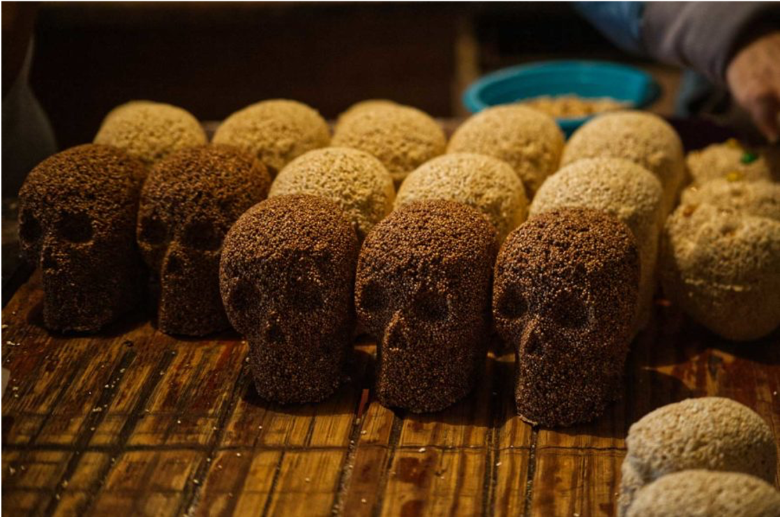 Calaveras de amaranto