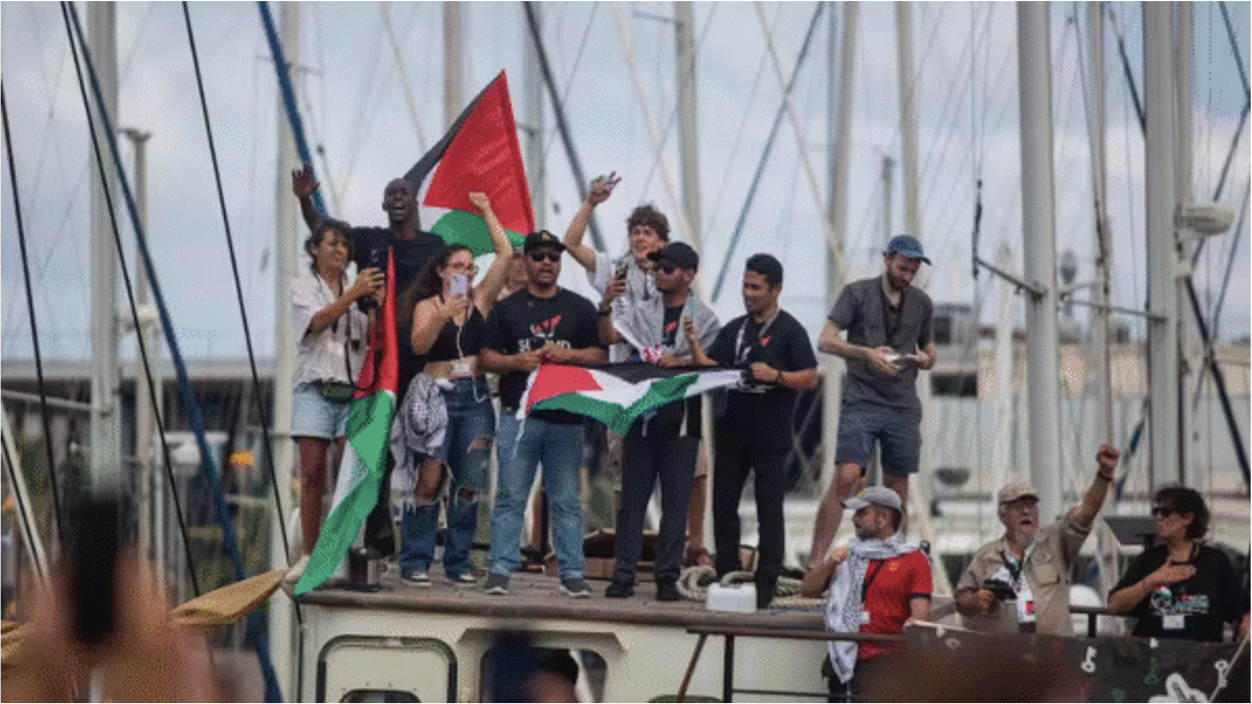 Israel intercepta flotilla rumbo a Gaza con siete mexicanos entre los activistas