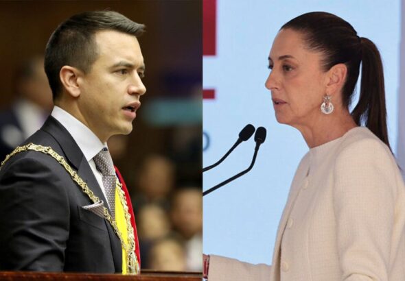 No quieren resolverlo- Noboa arremete contra Sheinbaum por la crisis del narco