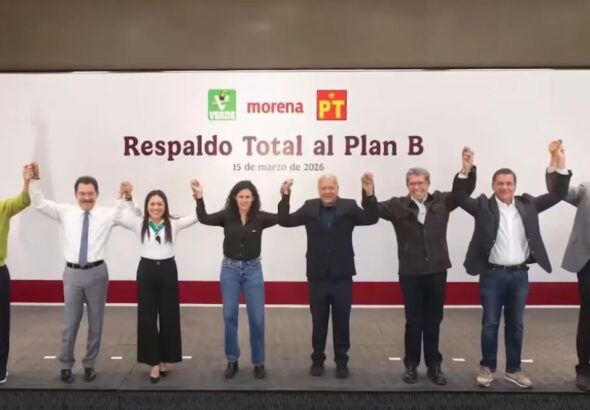 Morena, PT y PVEM acuerdan respaldo total al Plan B electoral de Sheinbaum