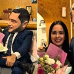 Omar García Harfuch se vuelve viral como repartidor de flores en redes