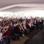 Asamblea multitudinaria de militantes y simpatizantes de Morena en apoyo a Claudia Sheinbaum