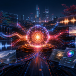 Centro tecnológico con servidores y redes de inteligencia artificial desarrolladas en China