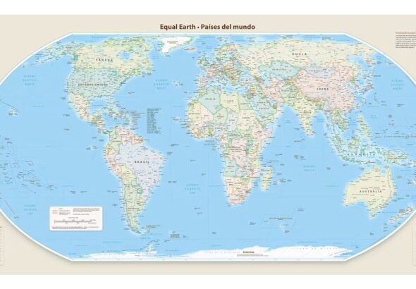ONU impulsa nuevo mapa mundial que muestra mejor el tamaño de continentes