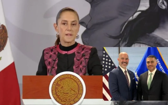 Sheinbaum acusa a EUA de intentar dividir al Gabinete de Seguridad tras elogios a Harfuch