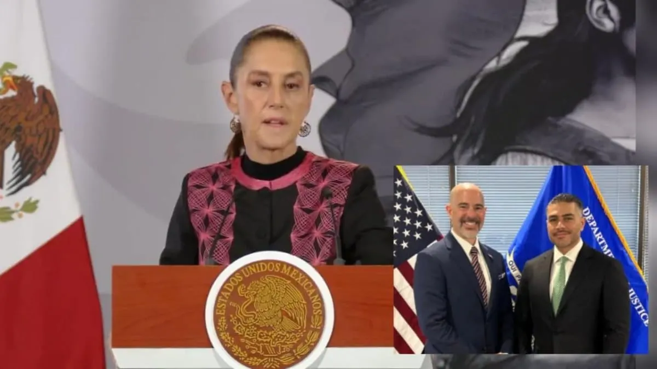 Sheinbaum acusa a EUA de intentar dividir al Gabinete de Seguridad tras elogios a Harfuch